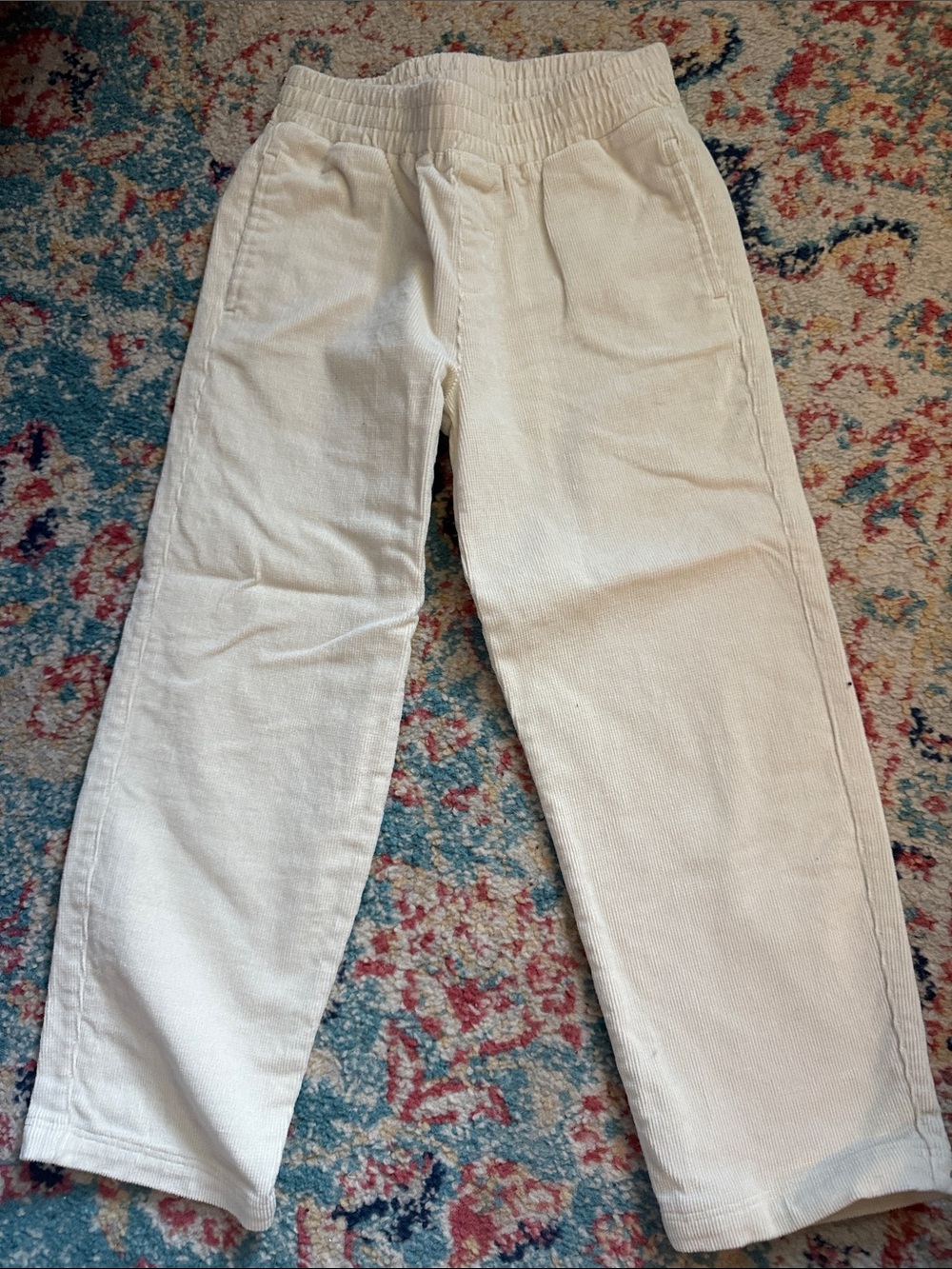The Beaufort Bonnet Company Cream Corduroy Kids Pants